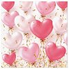 PAW Obrúsky L Heart Balloons Rose 33x33cm