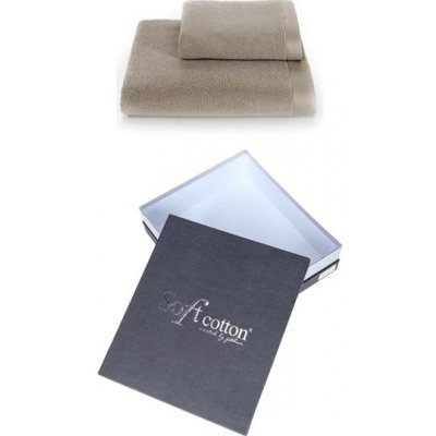 Soft Cotton – Darčeková súprava uterák a osuška Lord, 2 ks, béžová
