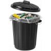 Plastový odpadkový kôš swe 70l čierny