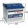 BOSCH S4 52Ah Autobatéria 12V , 470A , 0 092 S40 020