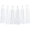 PartyDeco Girlanda so strapcami - Biela