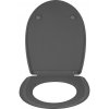 WC sedátko Cerro s mechanismem tlumeného dovírání, polypropylen, antracit