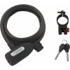 Zámok FORCE LUX 150cm/10mm, čierny