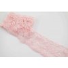 Elastická čipka - lososovo ružová - šírka 5 cm