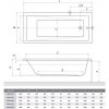 Roth KUBIC NEO Obdĺžniková akrylátová vaňa 160 x 80 cm, biela, 9320000