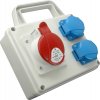 SEZ IP54 16A/5P/400V + 2x230V TVM-16