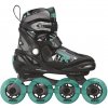 Roces - Moody TIF - Black/Aqua - nastavitelné in-line brusle Velikost (brusle): 30 - 35