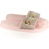 Detské ružovo-zlaté šľapky SUPER