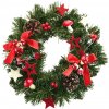 DOMMIO Vianočný veniec – s muchotrávkami, 30 cm