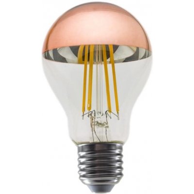 Diolamp LED žiarovka LED Filament zrkadlová žiarovka A60 8W/230V/E27/2700K/900Lm/180°/DIM, medený vrchlík ELIOR8WWDIMRG