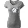 Florbal lopta v triku - Dámske tričko Pure - XL ( Tmavosivý melír )