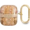 Ochranné puzdro Guess Paisley Strap Collection pre slúchadlá AirPods zlaté
