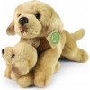 pes labrador s mláďaťom ležiaci 25 cm