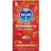 Skins Strawberry Premium 8 ks - jahodové vôňové kondómy