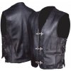 L&J KM003 pánska kožená vesta 7XL