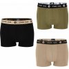 Stark Soul® Prémiové Pánske Boxerky bez bočných švov Safari štýl set 3 kusy čierna šedá Mix Farieb XL