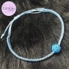 Dámský náramek ELISEN SHAMBALLA SVĚTLE MODRÝ Velikost: S: 17 - 18 cm