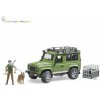 Bruder Land Rover Defender Station Wagon s lesníkom a psom