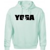 Yoga nápis - Oversized mikina pánska Moon - kratšia + širšia - 2XL ( Frost )