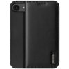 AppleKing Dux Ducis Hivo kožené flipové púzdro pre iPhone 16e - čierne