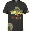 Fladen Tričko Greedy Perch Black veľ.L