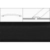 Eurofinal prechodové lišty 4 cm x 270 cm- čierny matný