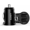 AUKEY auto nabíjecka 24W cerná 2-port USB-type A CC-S1