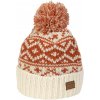 Dámska zimná pletená čiapka Finmark, WINTER HAT béžová,oranžová, UNI