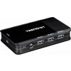 TrendNet TRENDnet TK-U404 - Hub - 4 x USB 3.1 (für PCs) + 4 x USB 3.1 (für Geräte) prepínač KVM; TK-U404