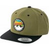 Šiltovka Meatfly Flanker Snapback olivová One Size