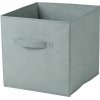 DOCHTMANN Úložný box do Kallaxu textilný sivozelený 31 x 31 x 31 cm