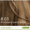 Farba na vlasy Nutricolor Delicato RAPID Prirodzený svetlý blond 8.03 140ml - Biokap