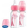 DR.BROWN'S Fľaša antikolik Options+ úzka 2x120 ml plast, ružová 072239306307