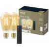 WiZ SADA 2xLED Stmievateľná žiarovka ST64 E27/7W/230V 2000-5000K CRI 90 Wi-Fi + DO-WiZ WI0152