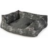 Duvo DUVO+ Mäkký pelech pre psov s exotickým vzorom 60x45x16cm čierny