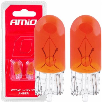 AMiO Halogénové žiarovky T10 W5W W2.1x9.5d 12V 2 ks