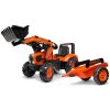 Falk šliapací traktor 2060AM Kubota s nakladačom a vlečkou