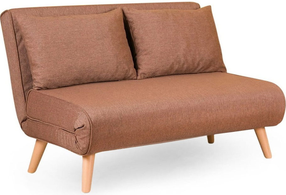 Artie rozkladacia pohovka 120 cm Folde hnedá