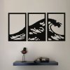 Karls DESIGN 3-dielny obraz Vlny - 70x133