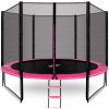 Aga SPORT PRO Trampolína 305 cm Pink + ochranná sieť + rebrík (expedícia do 24 hodín)