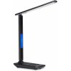 Verk 12256 LED stolná lampa s meteo stanicou čierna