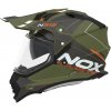 Přilba N312 DRONE, NOX (khaki matná,oranžová vel. M)