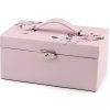 Šperkovnica 2 v 1 uzamykateľná púdrová svetlá 1ks