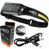 NEO čelová baterka LED s popruhom 2v1 350 lm USB 99-097