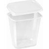 Wimex Miska (PP) hranatá priehľadná 500ml + viečko [250 sád]