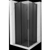 MEXEN/S - Velar Duo sprchovací kút, posuvné dvere 80 x 80, grafit, grafit metal 871-080-080-42-95