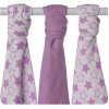Kikko Bambusové pleny 70 x 70 Little Stars Lilac 2020 3 ks