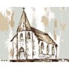 ZUTY Maľovanie podľa čísel - ABSTRAKTNÝ KOSTOL (HALEY BUSH) Rámovanie: vypnuté plátno na rám, Rozmer: 80x100 cm