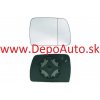 BMW X3 E83 11/06- sklo zrkadla Pravé,vyhrievané / chromové