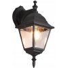 Záhradné nástenné svietidlo Trio čierne E27 60 W